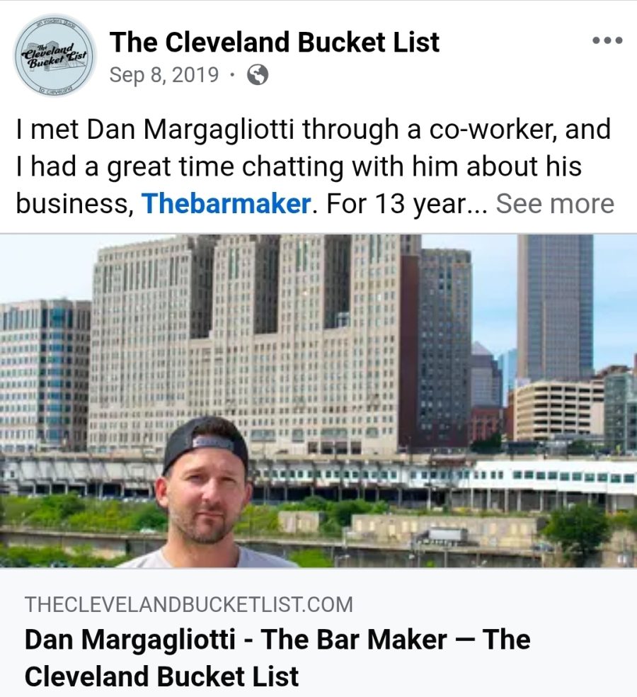 The Cleveland Bucket List: How The Bar Maker got it’s start